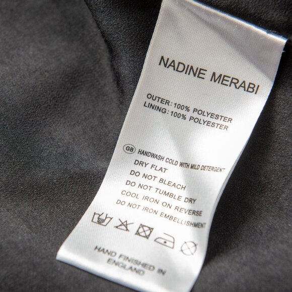 Nadine Merabi Karla Blazer + Shorts Set Sequin Iridescent Green Size XXL 14 - Picture 10 of 13